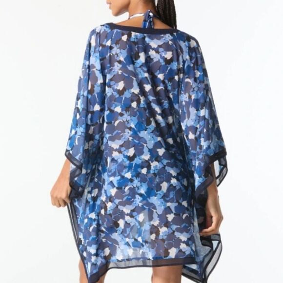 959 NWT MICHAEL Michael Kors Caftan Cover Up - Camo Garden SZ M/L - Picture 2 of 7